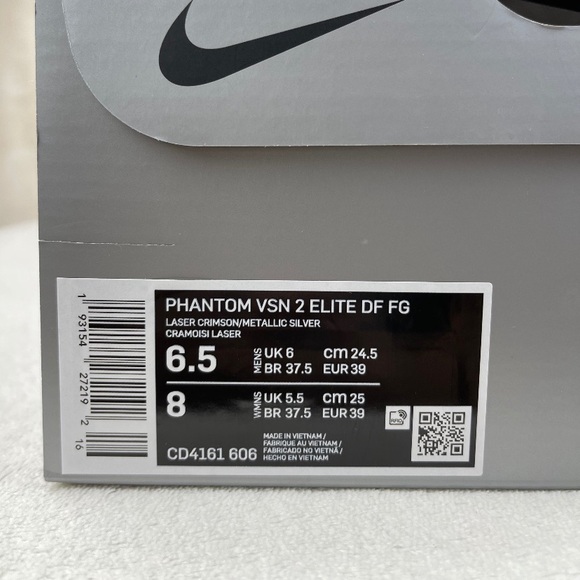 Nike Phantom Vision 2 Elite DF FG Crimson Soccer - Picture 8 of 13